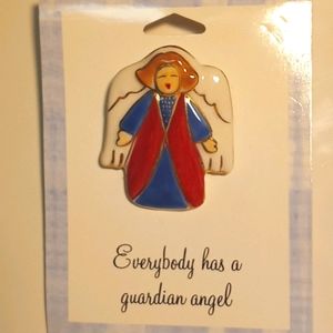 🙈 2 for 11 angel porcelain pin
